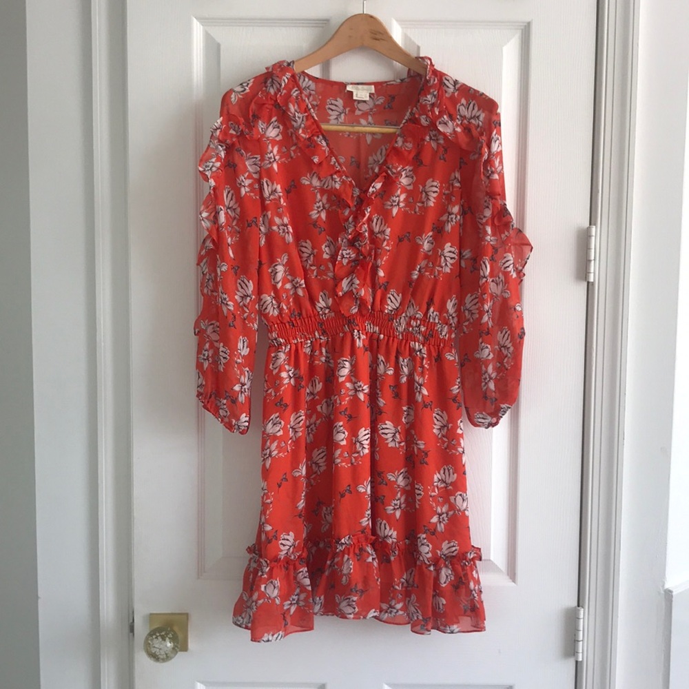 Boho 100% silk   spring dress